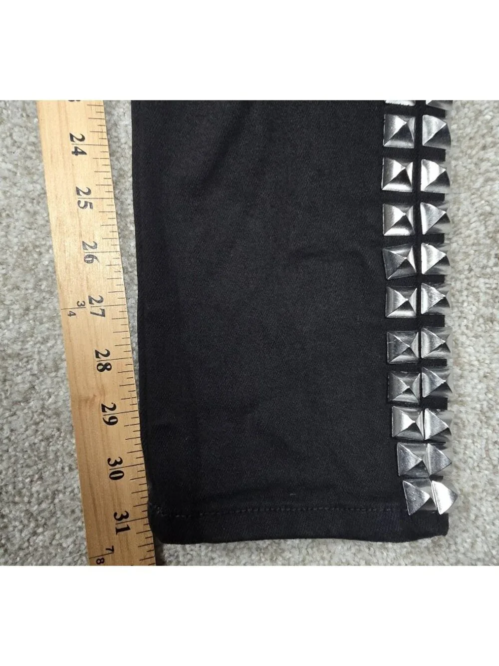 Cult of Individuality Jeans Punk Super Skinny Studded 622A1-SSO4V Black 30x32